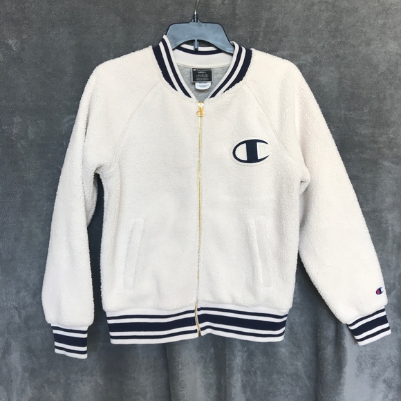 white champion bomber jacket